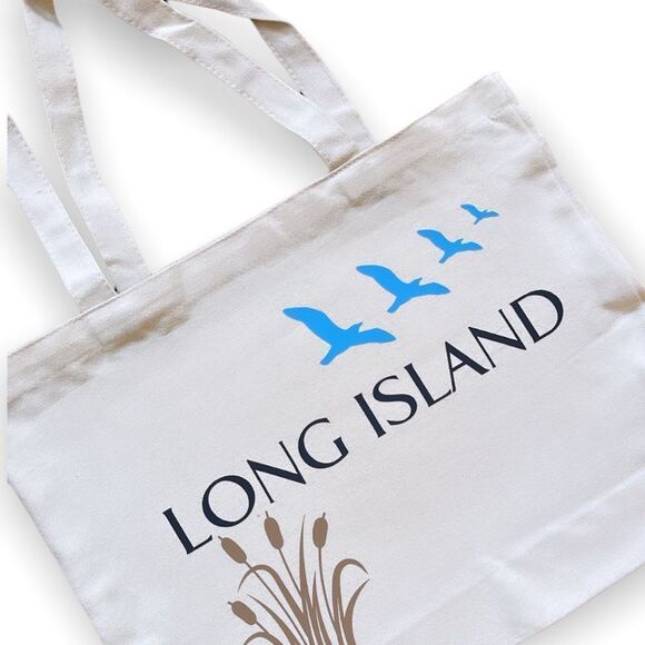 NWT Wool + Pepper Co. LONG ISLAND Canvas Cotton Tote Bag - Picture 4 of 4